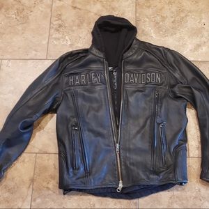 Mens xxl Leather Harley Davidson jacket